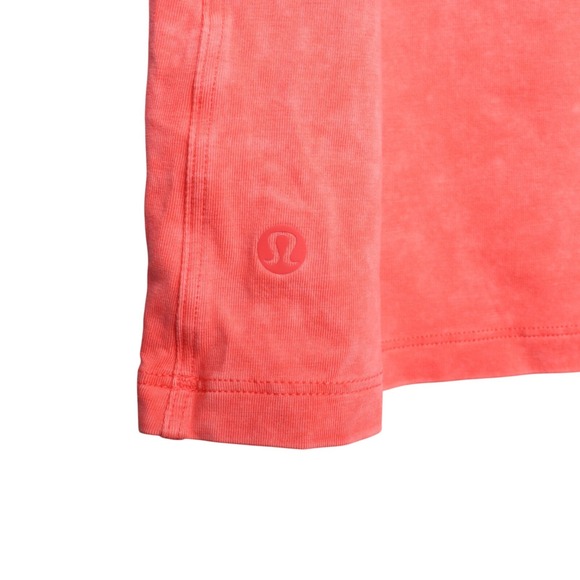 Lululemon Tank Top Womens Size 12-14 Orange Sleeveless Crew Neck Yoga Sports Gym - Picture 6 of 7